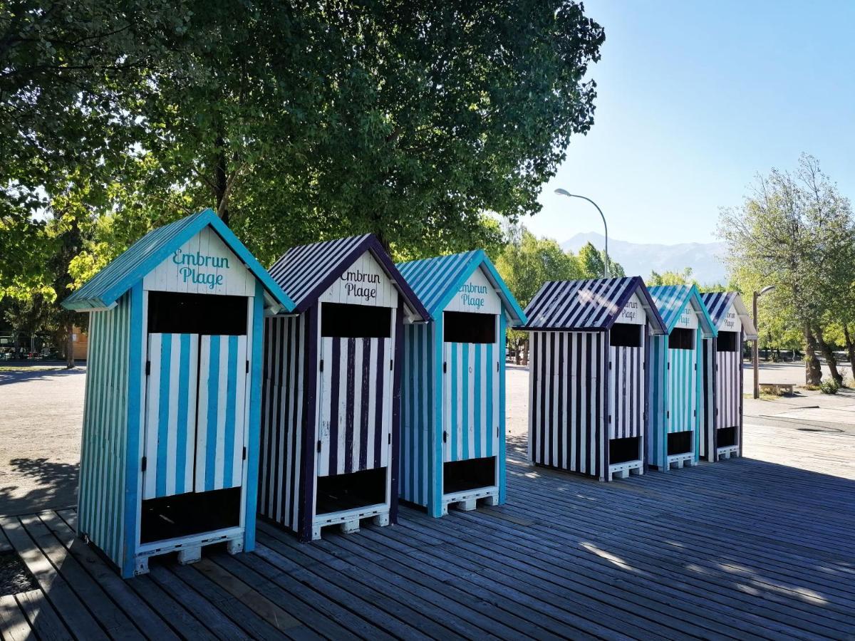 T3 Au Plan D'Eau D'Embrun Avec Garage Et Terrasse Apartamento Exterior foto